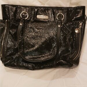 Coach Glossy Black Tote